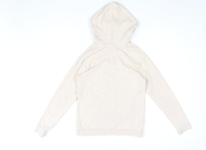River Island Girls Pink Cotton Pullover Hoodie Size 9-10 Years Pullover