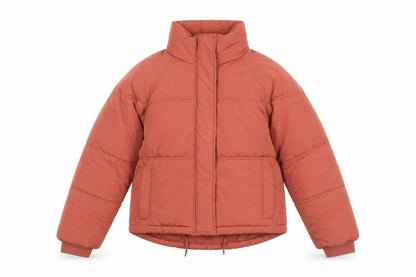Womens UK Size 10 Topshop Orange Puffer Jacket
