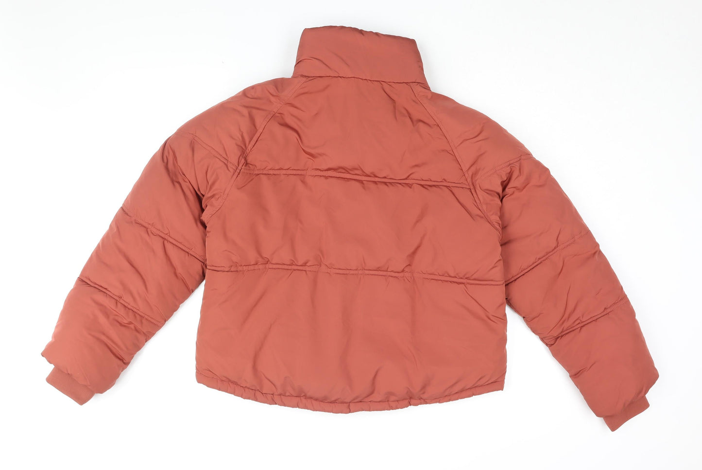 Womens UK Size 10 Topshop Orange Puffer Jacket