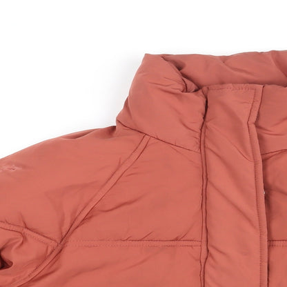 Womens UK Size 10 Topshop Orange Puffer Jacket