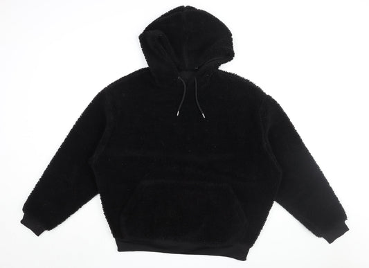 Mens UK Size M ASOS Black Pullover Hoodie