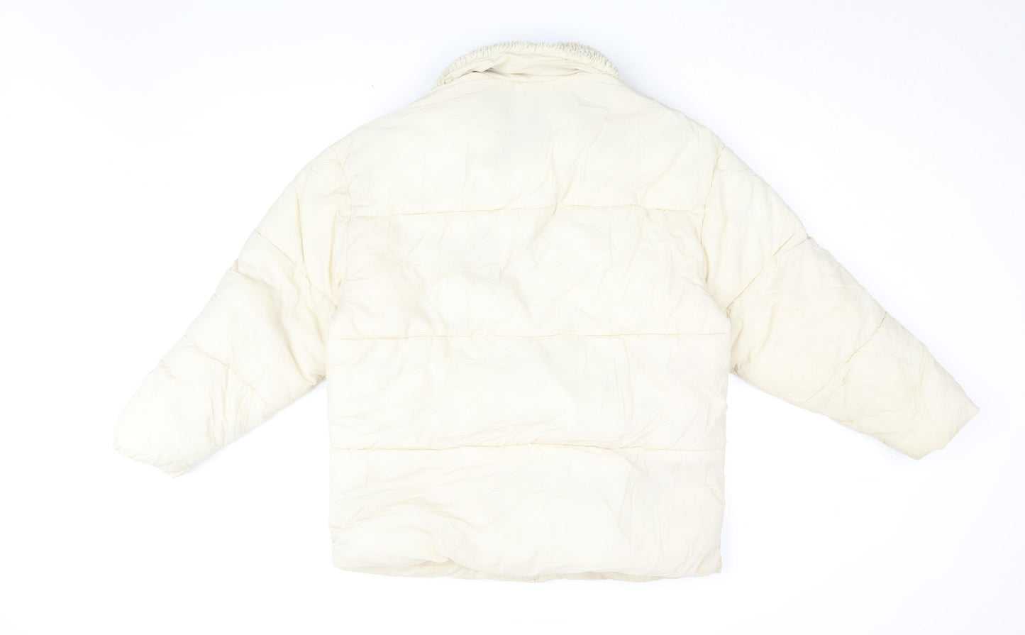 Womens UK Size 8 Topshop Ivory Puffer Jacket