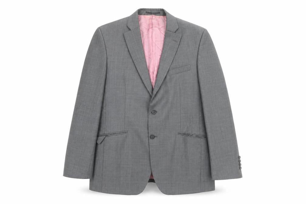 Mens UK Size 42 Aspen & Court Regular Grey Suit Jacket