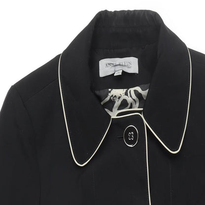Womens UK Size M Anne Klein Black Overcoat