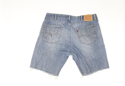Levi's Mens Blue Cotton Bermuda Shorts Size 36 in L10 in Regular Zip
