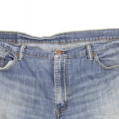 Levi's Mens Blue Cotton Bermuda Shorts Size 36 in L10 in Regular Zip