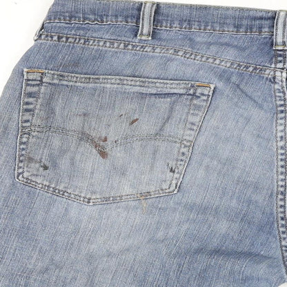 Levi's Mens Blue Cotton Bermuda Shorts Size 36 in L10 in Regular Zip