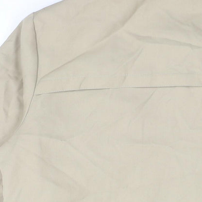 Antler Of Pall Mall Mens Beige Overcoat Coat Size 44 Zip