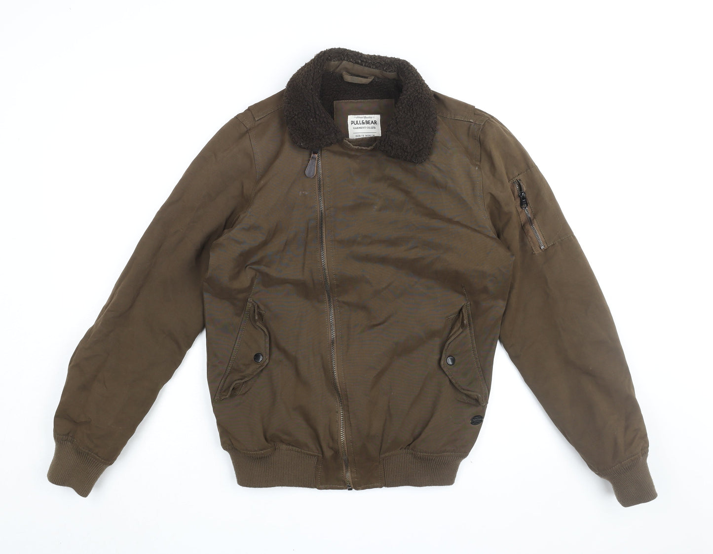 Mens UK Size S Pull&Bear Brown Jacket