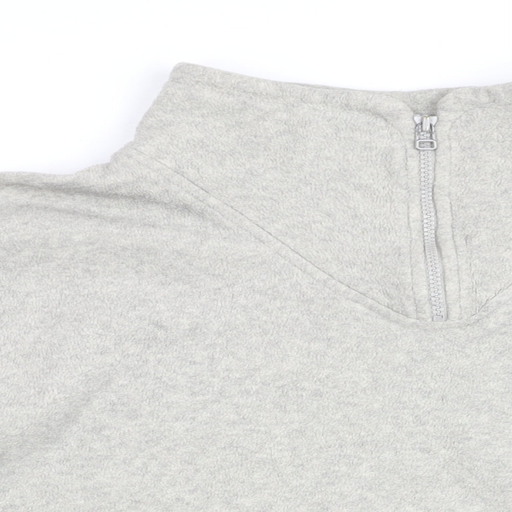 Hawkshead Womens Grey Polyester Pullover Sweatshirt Size 2XL Zip