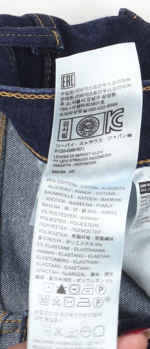 Levi's Women's Blue Skinny High-Rise Jeans Size 6