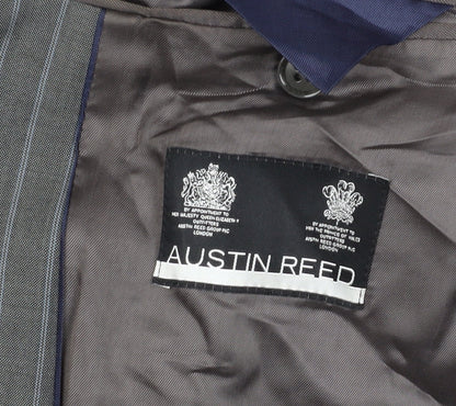 Austin Reed Men's Grey Wool Striped Suit Jacket 38R