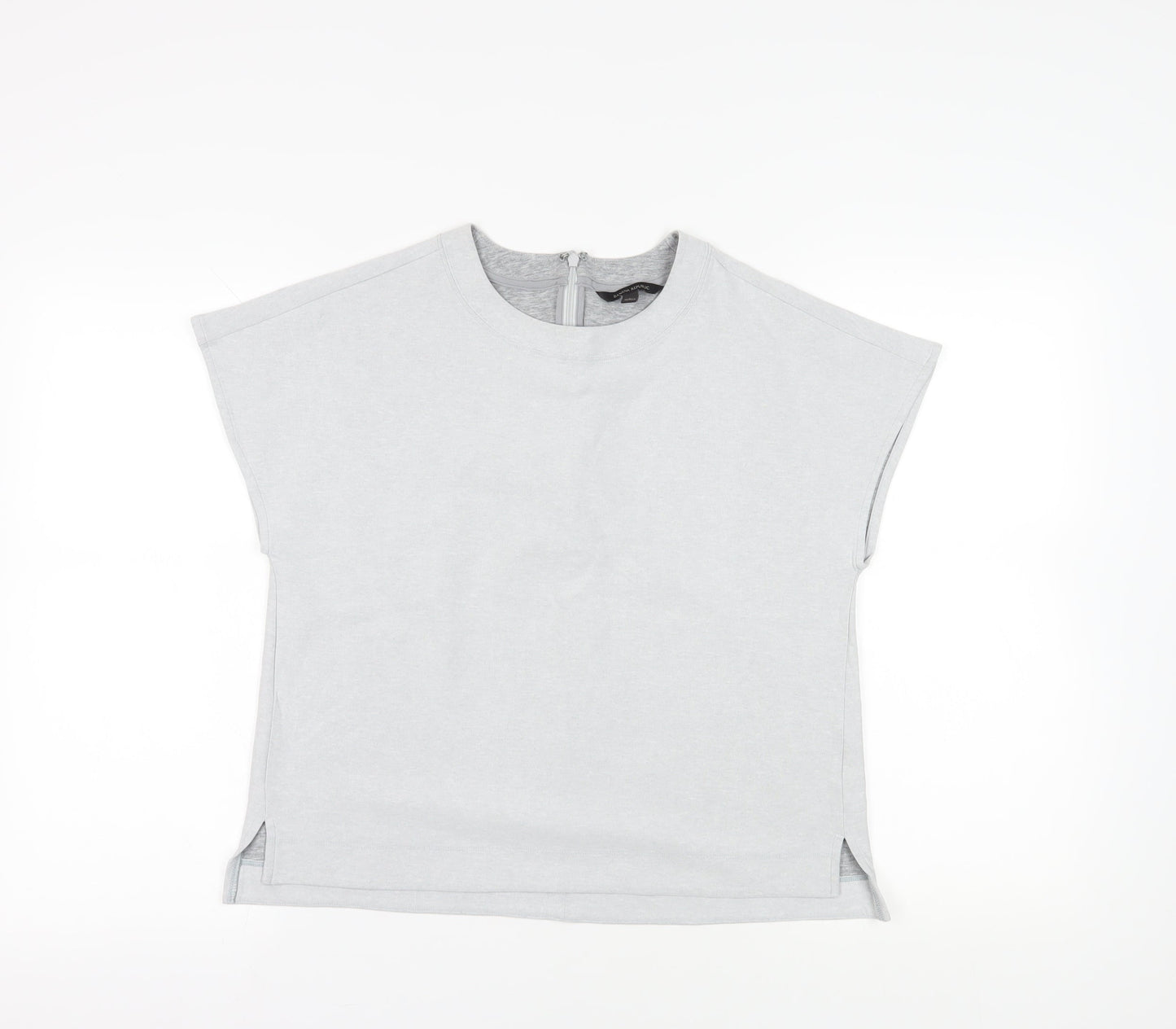 Banana Republic Women's Grey Large Cap Sleeve T-Shirt