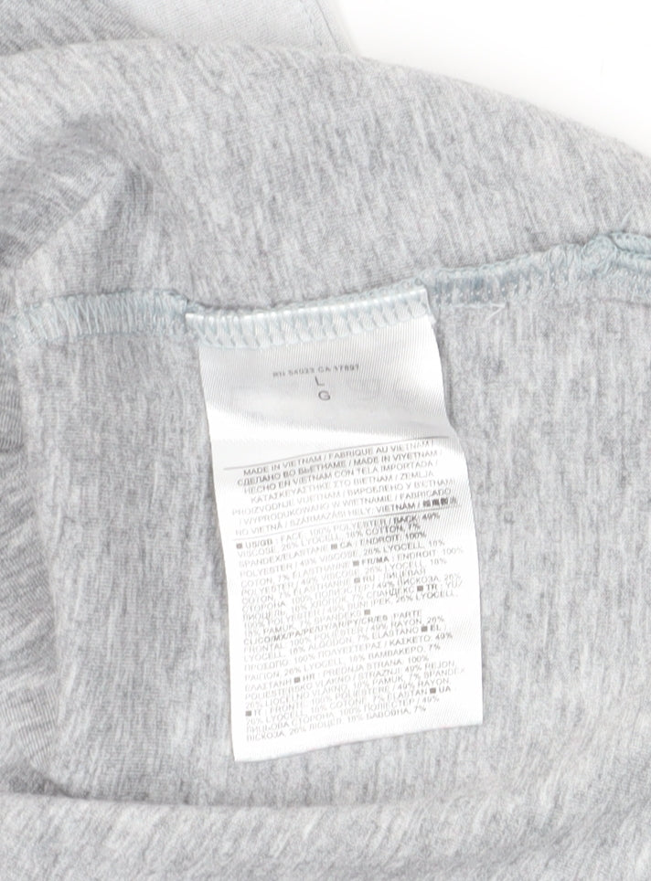 Banana Republic Women's Grey Large Cap Sleeve T-Shirt