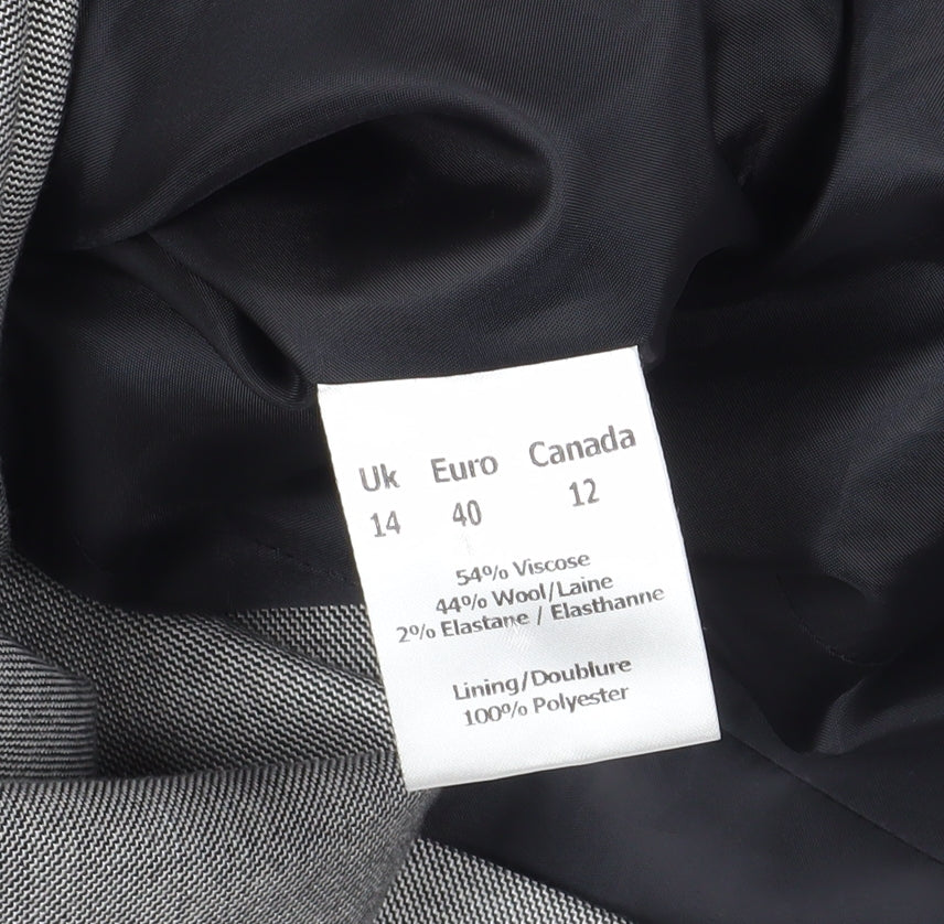 Womens UK Size 14 Planet Regular Grey Blazer