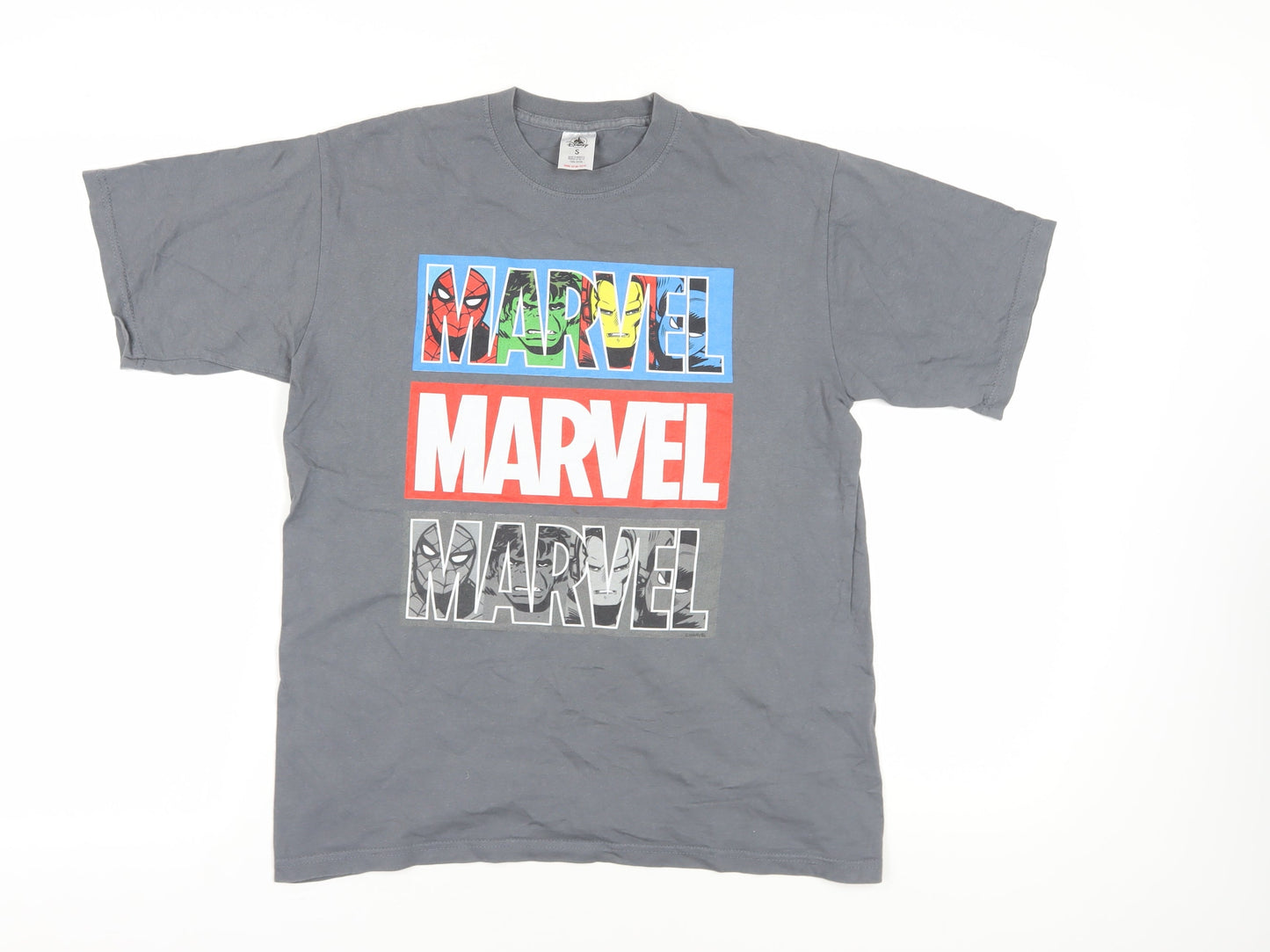 Unisex Adults UK Size S Disney Grey Basic T-Shirt
