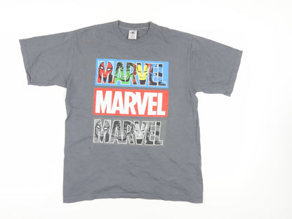 Unisex Adults UK Size S Disney Grey Basic T-Shirt