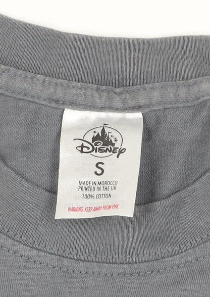 Unisex Adults UK Size S Disney Grey Basic T-Shirt