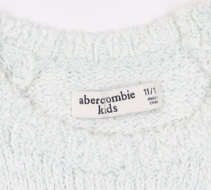 Abercrombie Kids White Girls Pullover Jumper 11-12 Years
