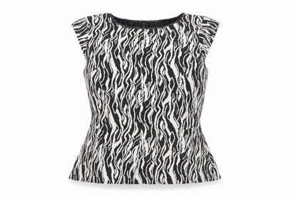 Oasis Women's Animal Print Blouse L Multicoloured