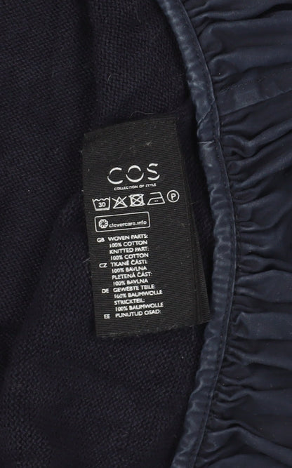 COS Women's Black Shift Dress Size 12 Cotton
