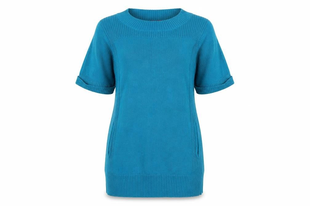 Womens UK Size M Monsoon Blue Tunic Jumper