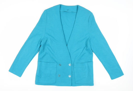 Womens UK Size 12 St Michael Blue Cardigan Jumper