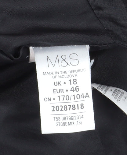 Womens UK Size 18 Marks and Spencer Multicoloured Overcoat