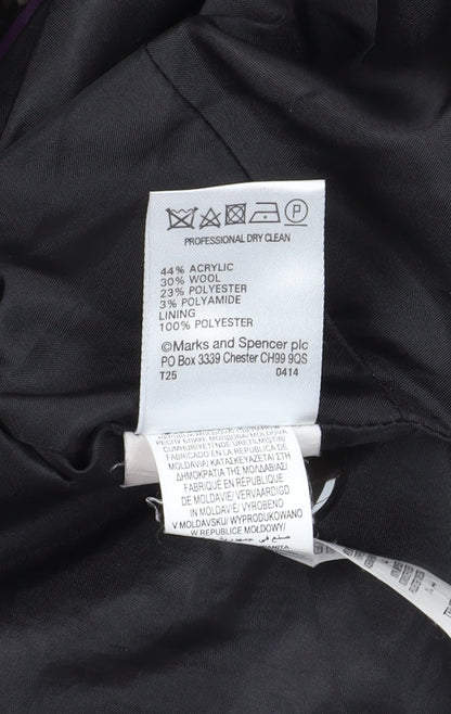 Womens UK Size 18 Marks and Spencer Multicoloured Overcoat