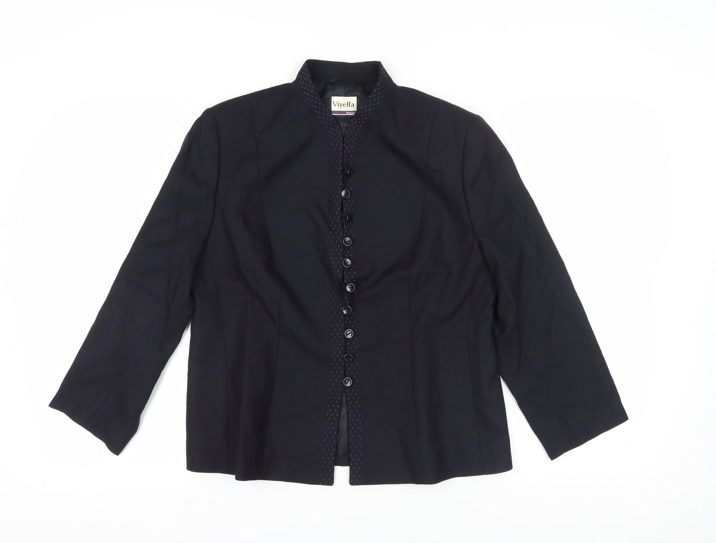 Viyella Women's Black Petite Suit Jacket Size 14