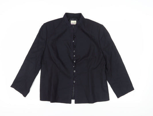 Viyella Women's Black Petite Suit Jacket Size 14
