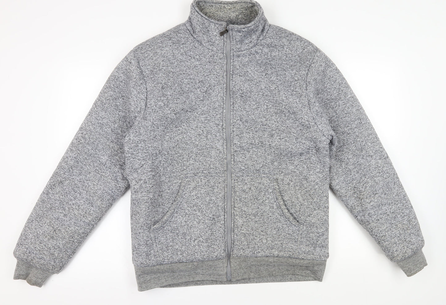 Mens UK Size L Tom Hagan Grey Bomber Jacket