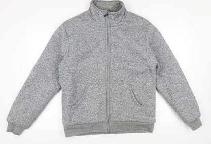 Mens UK Size L Tom Hagan Grey Bomber Jacket