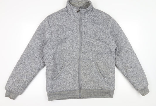 Mens UK Size L Tom Hagan Grey Bomber Jacket