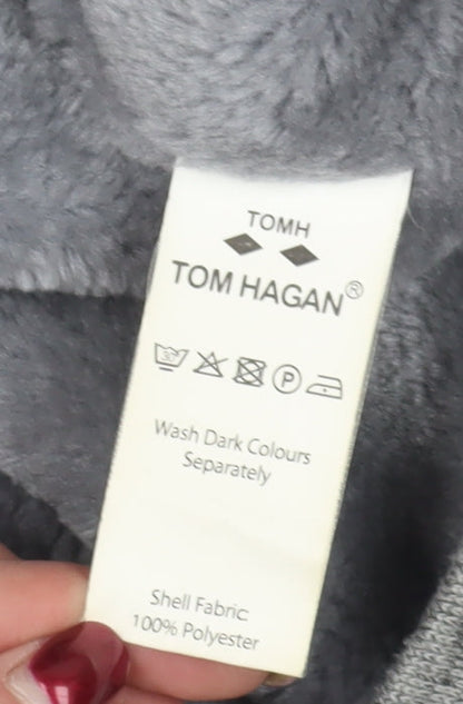 Mens UK Size L Tom Hagan Grey Bomber Jacket