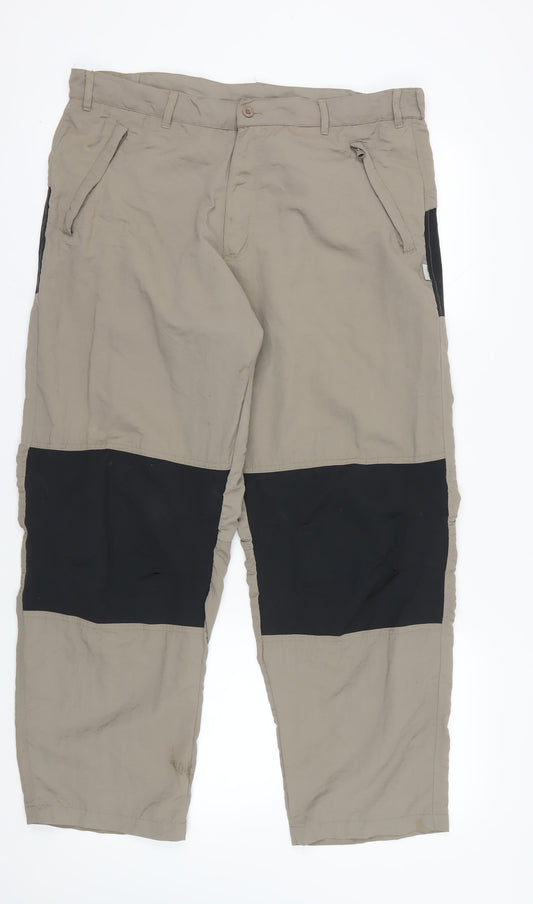 Regatta Men's Beige Cargo Trousers, M, Relaxed Fit