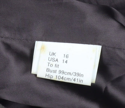 Jaeger Women's Brown Wool Single-Breasted Blazer