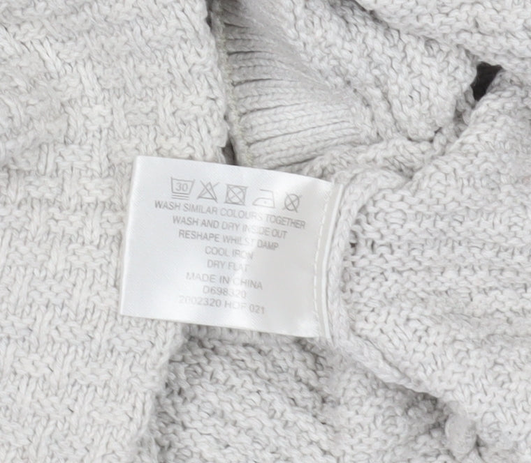 Dickins & Jones Grey Cotton Women's Jumper, Size S