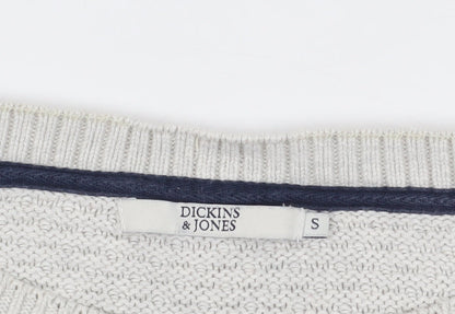 Dickins & Jones Grey Cotton Women's Jumper, Size S