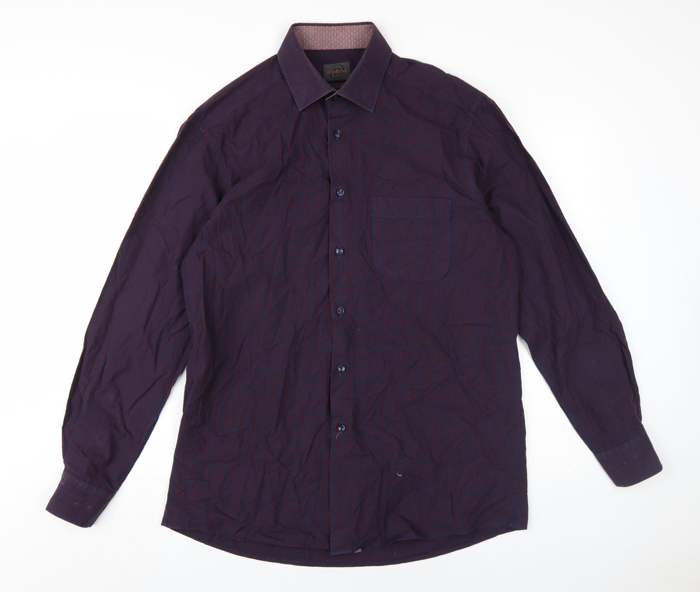 Mens UK Collar Size 16.5 Douglas Smart Blue  Dress Shirt