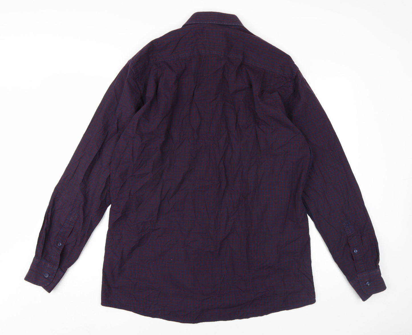 Mens UK Collar Size 16.5 Douglas Smart Blue  Dress Shirt