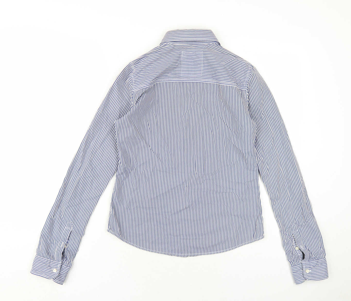 Womens UK Size S Gilly Hicks Blue Basic Button-Up