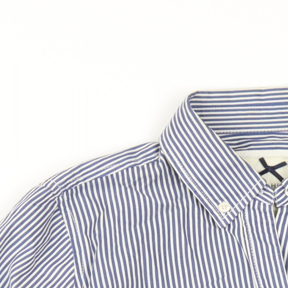 Womens UK Size S Gilly Hicks Blue Basic Button-Up