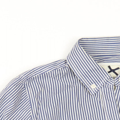 Womens UK Size S Gilly Hicks Blue Basic Button-Up
