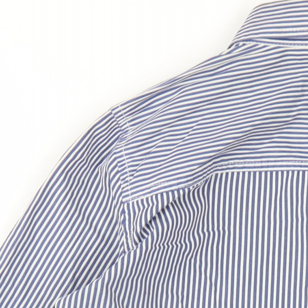 Womens UK Size S Gilly Hicks Blue Basic Button-Up