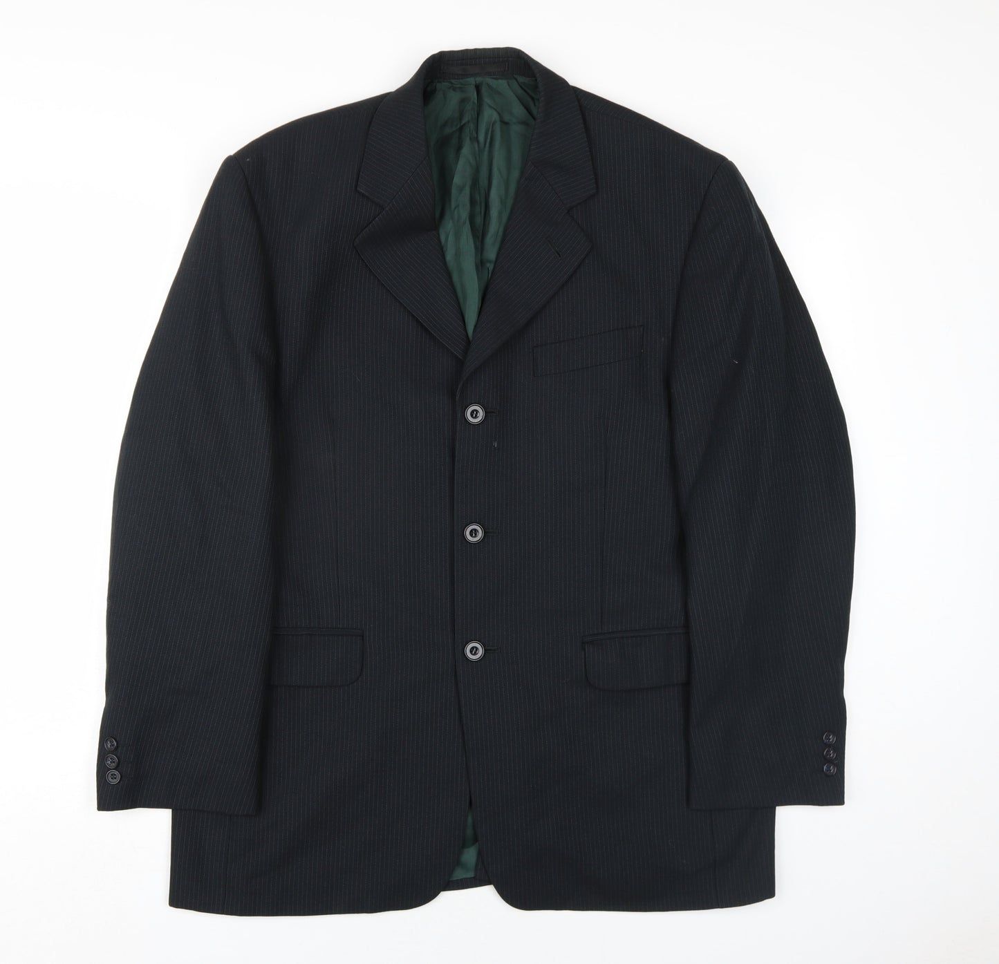 Mens UK Size 40 Sovrano Regular Black Suit Jacket