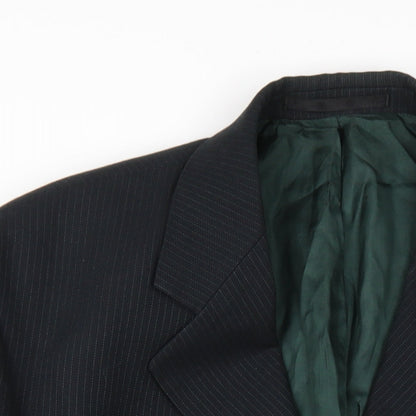Mens UK Size 40 Sovrano Regular Black Suit Jacket
