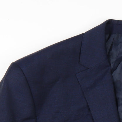 Mens UK Size 40 Marks and Spencer Regular Blue Suit Jacket