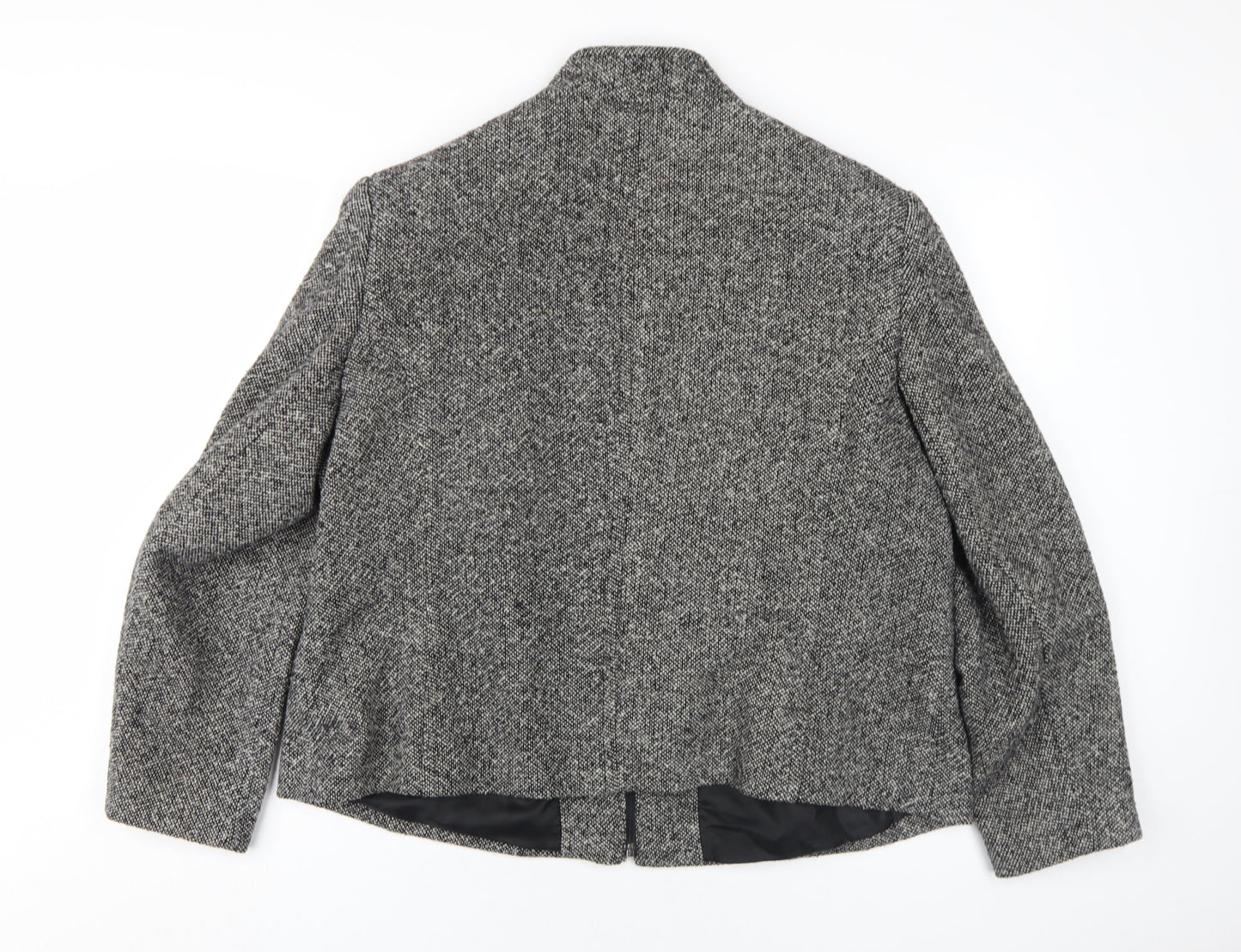 AMARANTO Womens Grey Jacket Coat Size 20 Zip