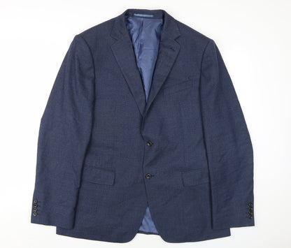 Mens UK Size 44 Marks and Spencer Regular Blue Suit Jacket